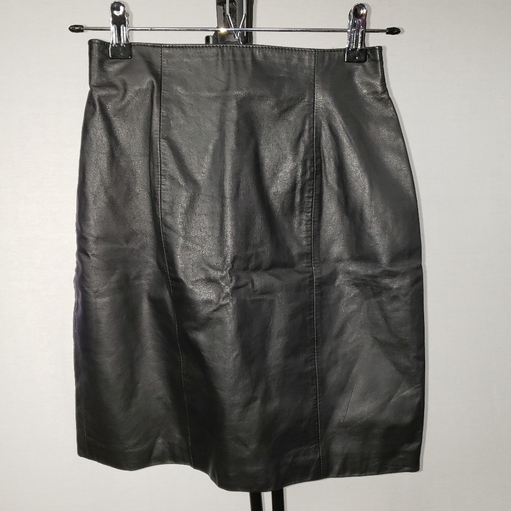 Byrnes & Baker Vintage Leather Skirt